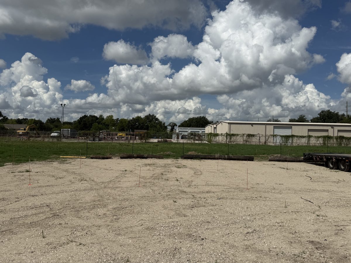 Open uncovered parking area at Cypress Covered Storage